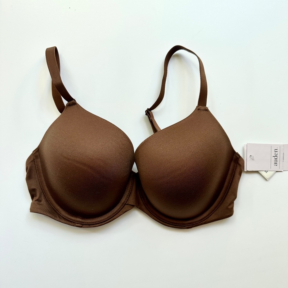 Auden Bra T-Shirt Full Coverage Cocoa Brown Various Sizes NWT 32A 32D